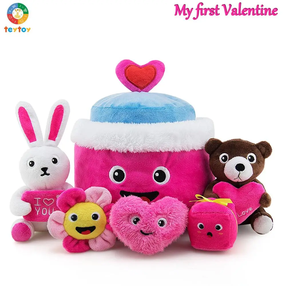 

teytoy Valentine's Day Gift, Nontoxic Fabric Activity Crinkle baby girl toys Playset Gift Idea Party Decoration baby toys