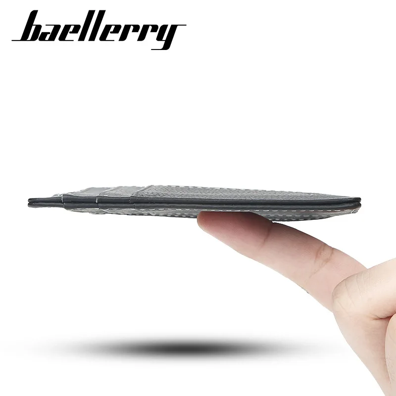 Новинка 2020 тонкий мужской кошелек из натуральной кожи мини модный держатель для