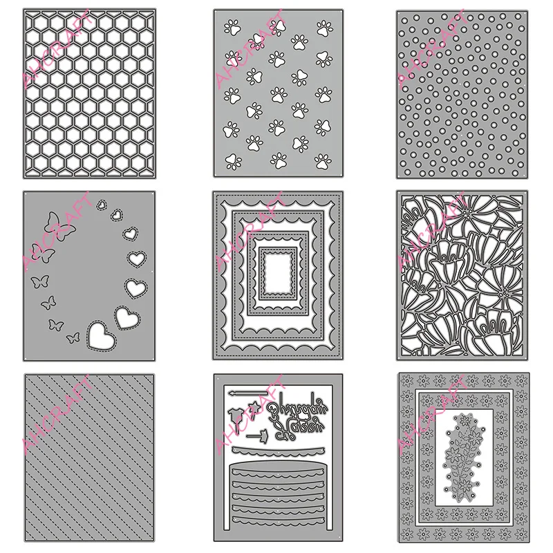 1 # набор рамок для фона металлические режущие штампы DIY скрапбукинга фотоальбома