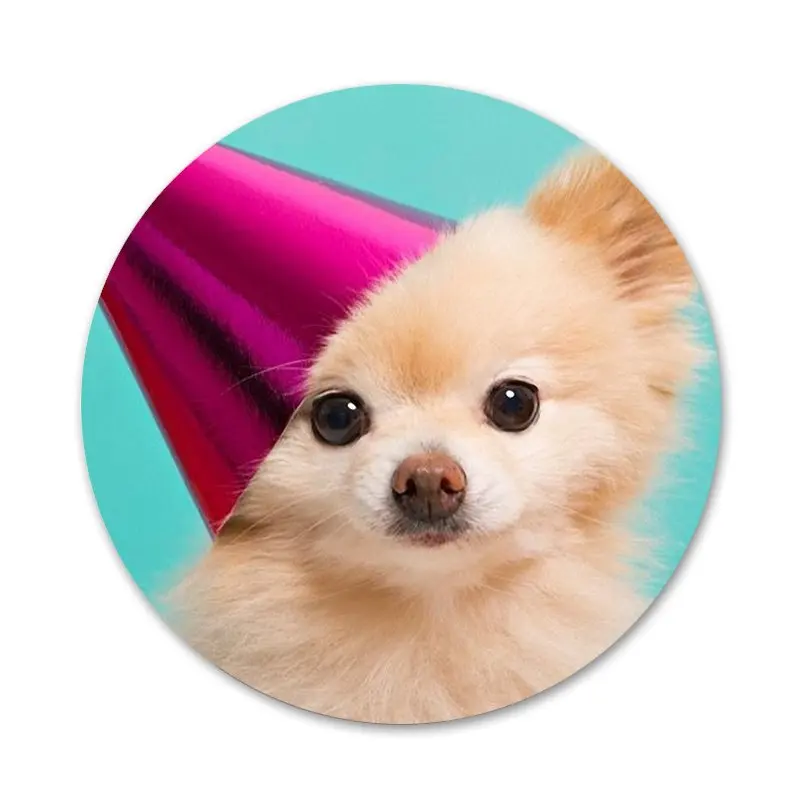 Своего померанского шпица собаки значок с собакой брошь заколка аксессуары для