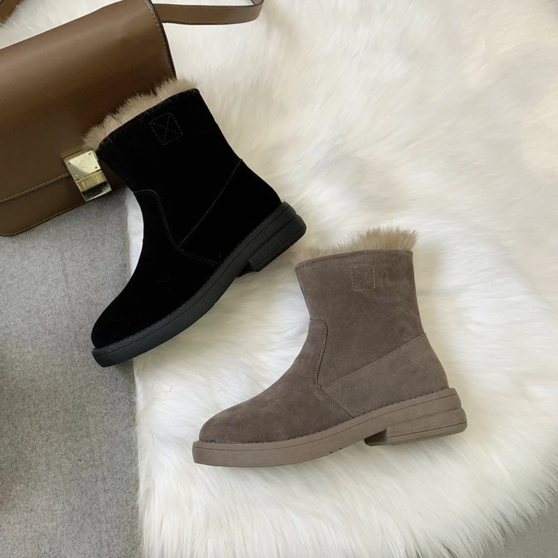 

Fashion plus velvet Women Boots Women non-slip Boots Women Platform New Warm Plush Winter Women Snow Boots U11-46
