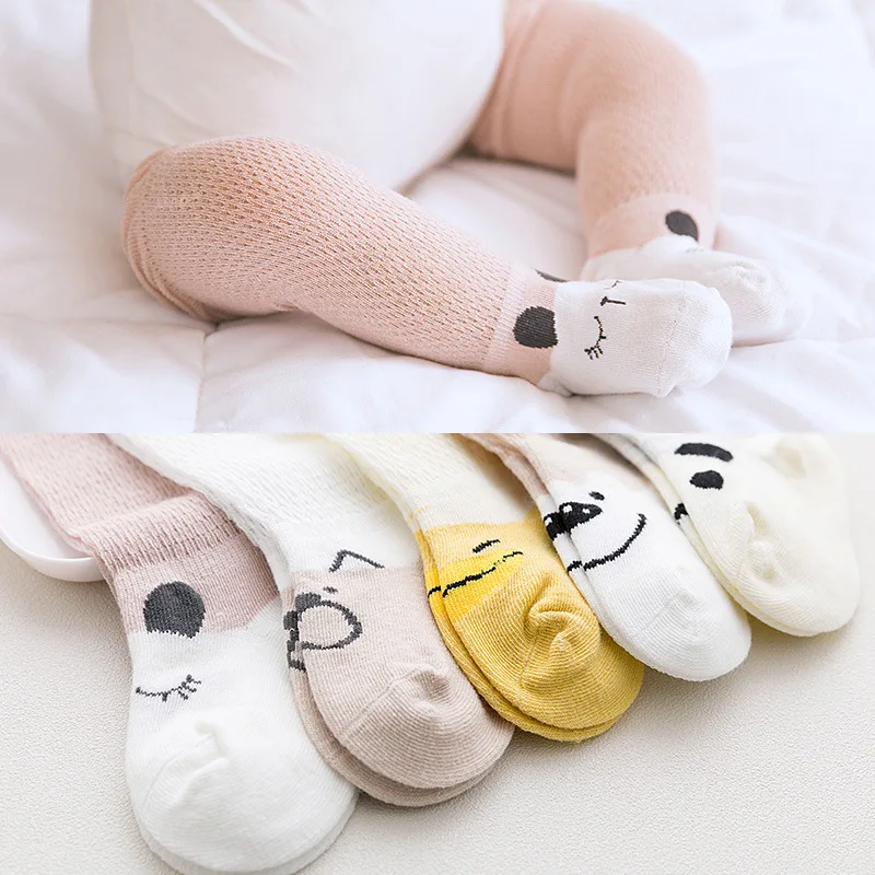 Носки чулки летние сетчатые хлопковые От 1 до 3 лет из ледяного шелка детские