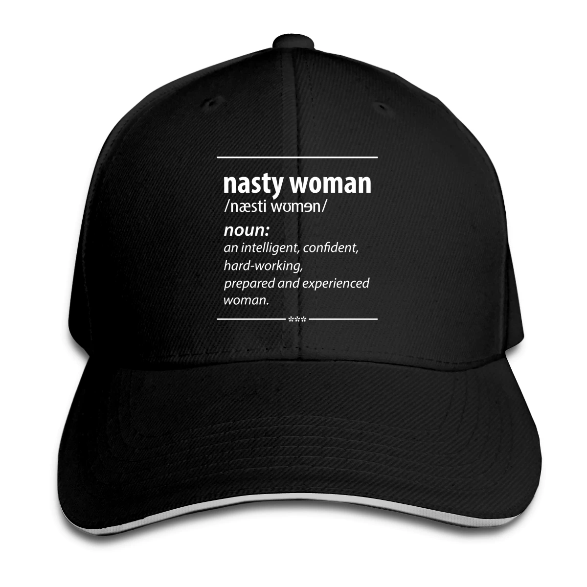 

Nasty Woman Noun Hat Baseball Cap for Men Women Fashion Adjustable Sun Hat