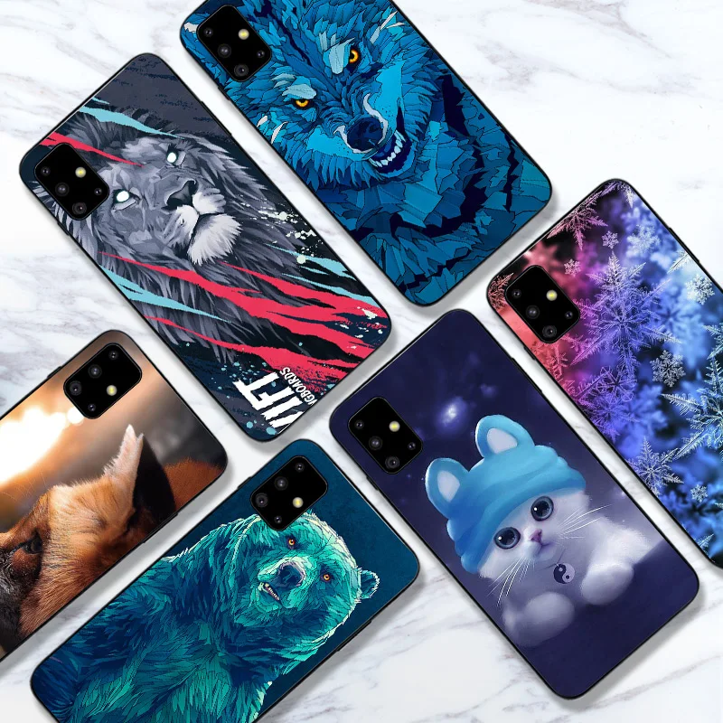 Черный матовый чехол для Samsung Galaxy A50 A51 мягкий силиконовый телефона A70 A71 задний