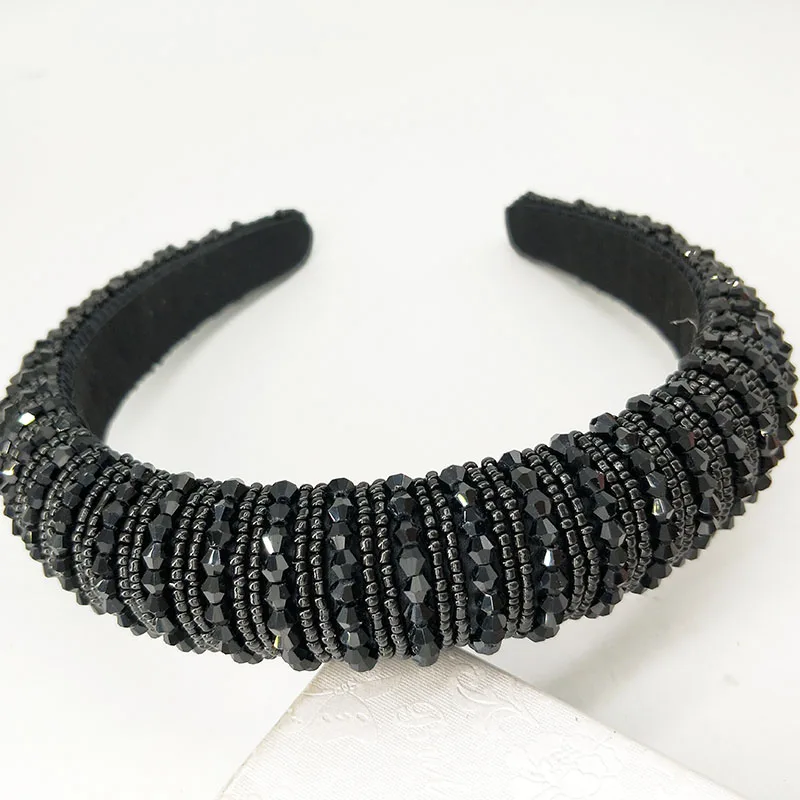 Женские разноцветные стразы в стиле барокко толстые резинки для волос с