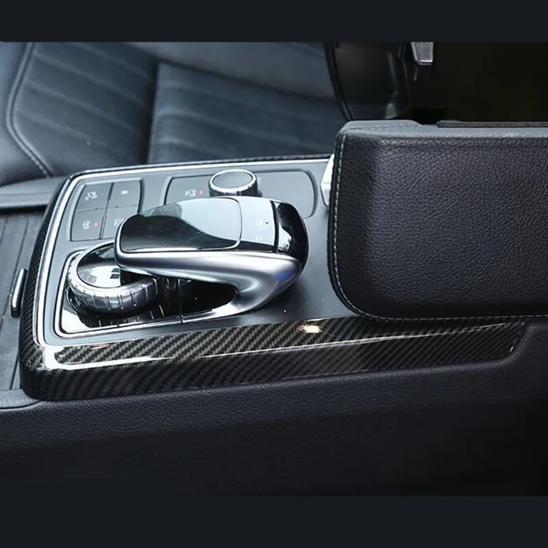 Car Styling Center Console Multimedia Frame Decoration Cover Trim ABS For Mercedes Benz GLE GLS ML GL 2013