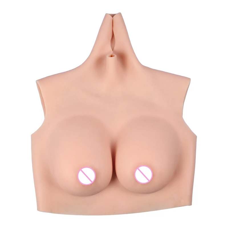 Чашечки B короткие с высоким воротником на шее искусственные реалистичные