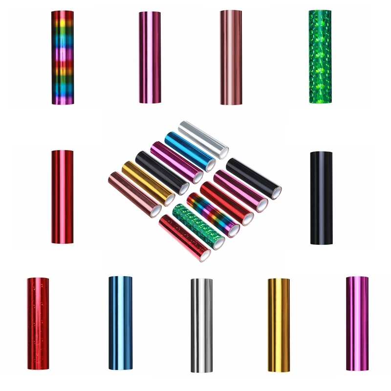 Многоцветная фольга с тепловой активацией 1 рулон бумаги голографические