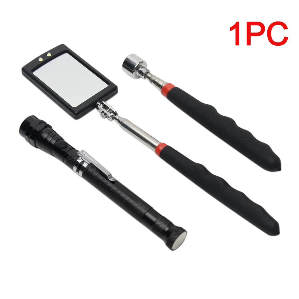

Car Repair Magnetic Telescopic Pickup Tool For Nuts Bolts LED Flashlight Multifunctional Retractable Extendable Flexible Grabber