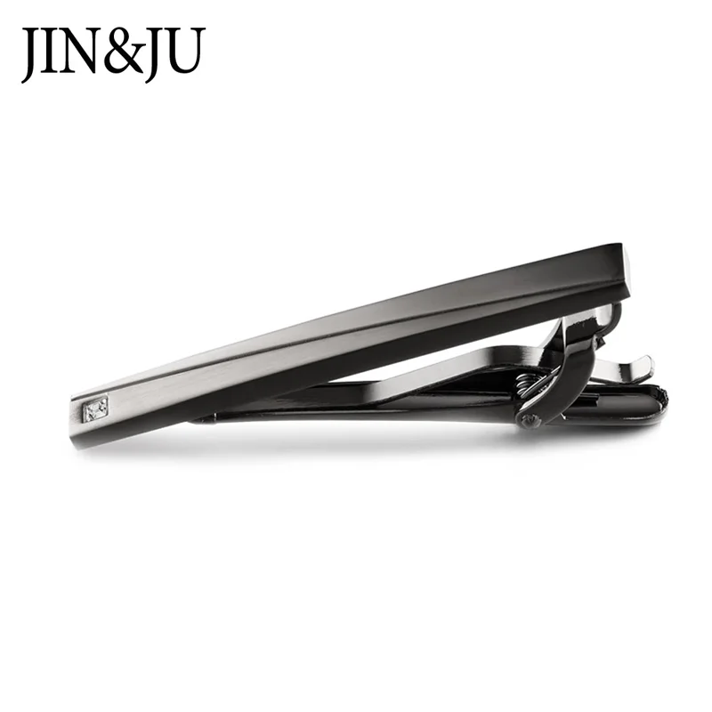 

JIN&JU Crystal Cufflinks Tie Clip Sets For Mens Luxury High Quality Wedding Cuff Button Hot Fashion Jewellery Relojes Gemelos