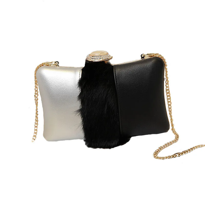 Контрастная цветная сумка в коробке Женская вечерняя маленькие свадебные клатчи