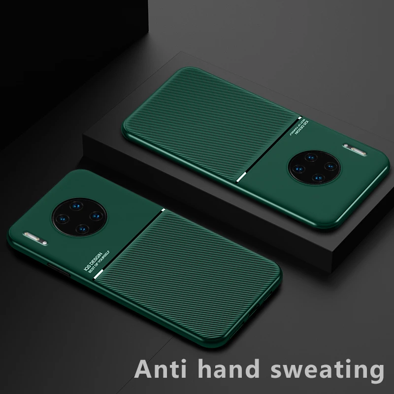 

Luxury Silicone Car Magnetic Holder Phone Case For Huawei Mate 30 20 X 10 9 8 Pro Nova 7 6 5 Ultra-thin Leather Protection Cover