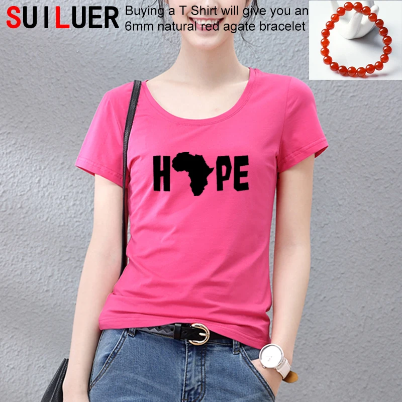 

hope africa Letters Print Women Tshirt Cotton Funny t Shirt For Lady Girl Slim Fit Top Tee Hipster Drop Ship SL-503