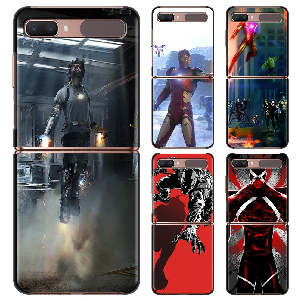 

Phone Case For Samsung Galaxy Z Flip 3 5G Hard PC Coque Protective guscio Capa Black Folding Fundas marvel hawkeye