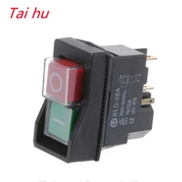 kjd17 5pins electromagnetic starter push button switches 16a ac250v ip55 waterproof machine garden tool equipment safety switch