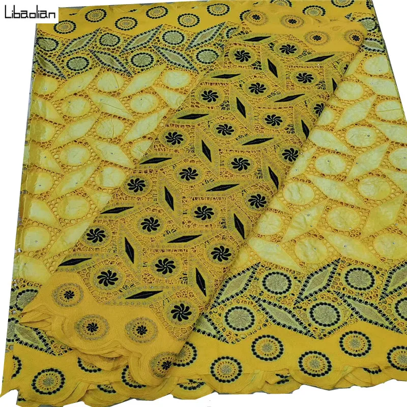 

2.5y Swiss lace fabric +2.5y Bazin Brode riche embroidery Newest 100%cotton Sky Blue Swiss voile lace for dresses sewing K27-9