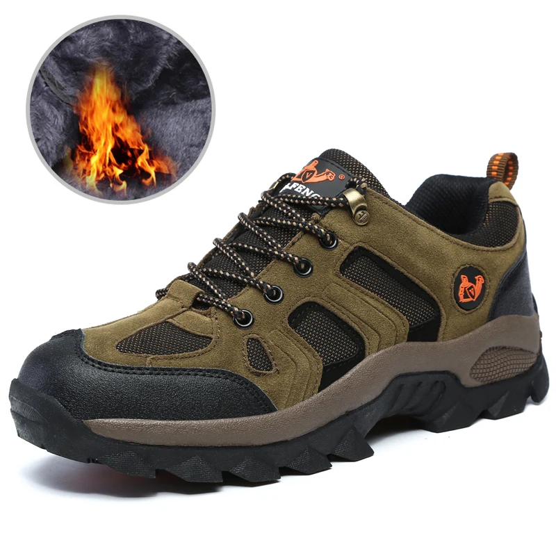 Size 36-48 Classic Men Women Winter Hiking Boots Warm Shoes Outdoor Sport Sneaker Comfortable Walking Footwear For Man Couple