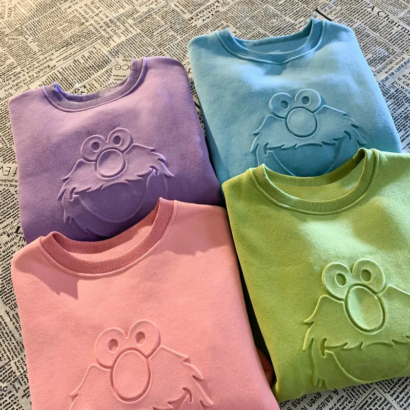 Толстовка женская с круглым вырезом шикарный свитшот 3D рисунком зимний топ для