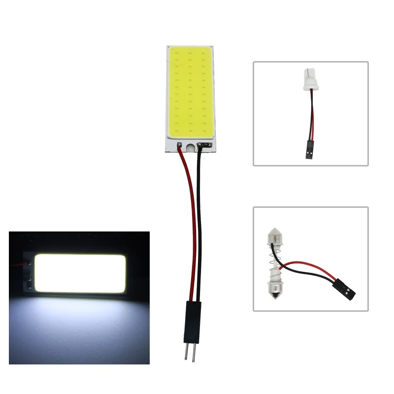 

2x C5W C10W светодиодный COB лампа гирлянда 31 мм 36 мм 39 мм 42 мм 12 В Белый T10 W5W COB светодиодный светильник для номерного знака автомобиля