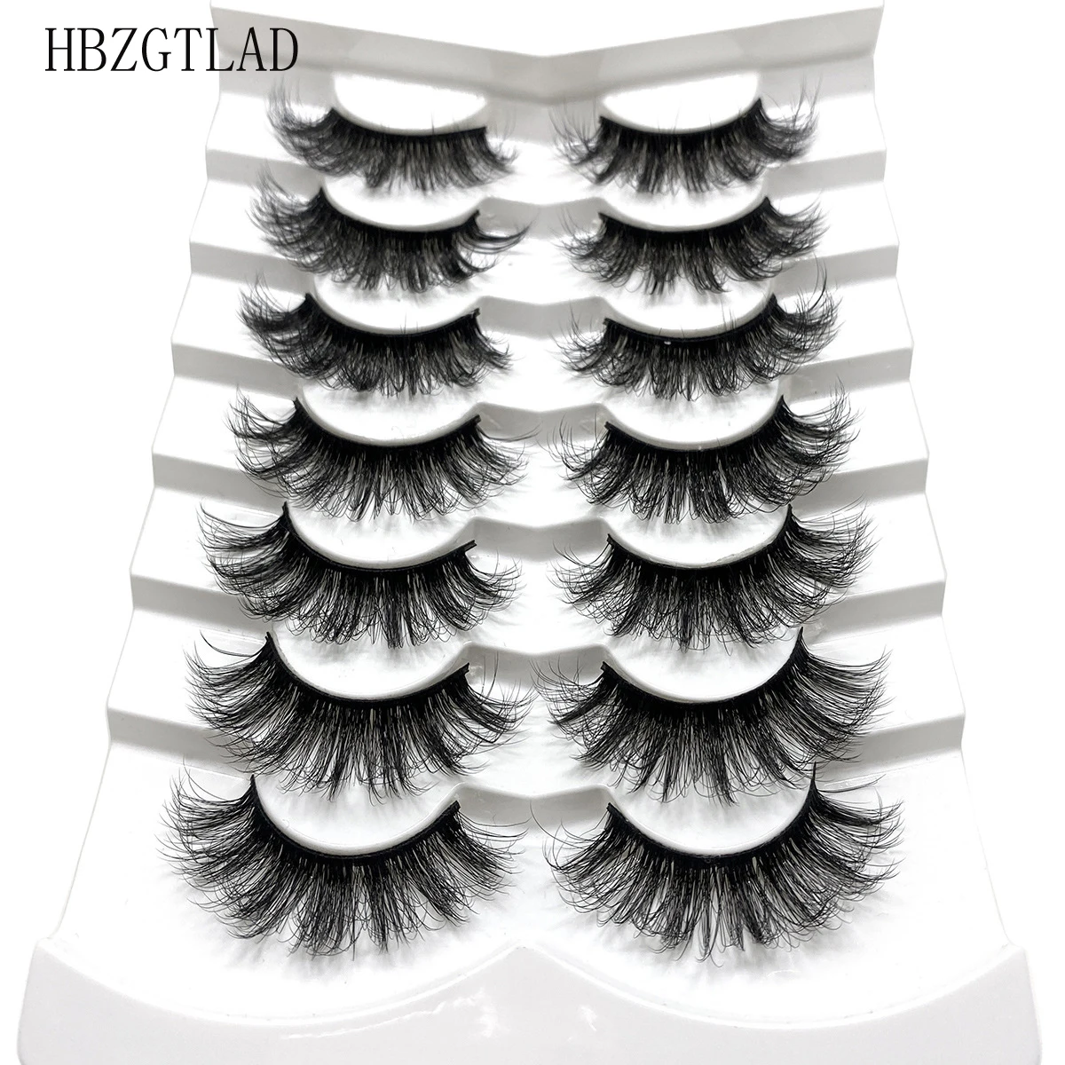 

7 пар пушистые 10-25 мм ресницы норковые ресницы для наращивания безжалостные ресницы грязные натуральные длинные толстые накладные ресницы ...