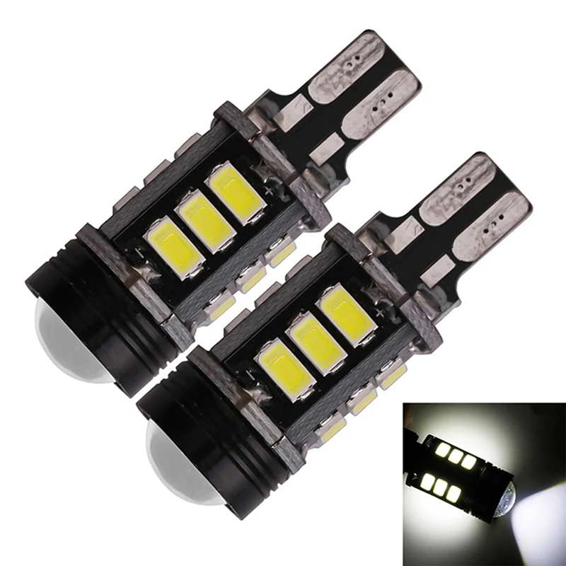 

2 pcs/set New T15 W16W 5630 5730 LED high quality No Error Car Backup DC12 volts Reserve White Lights Bulb Turn Signal lights