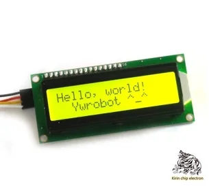5 шт./лот (желтый и зеленый экран) IIC/I2C 1602 ЖК модуль желтый предоставляют