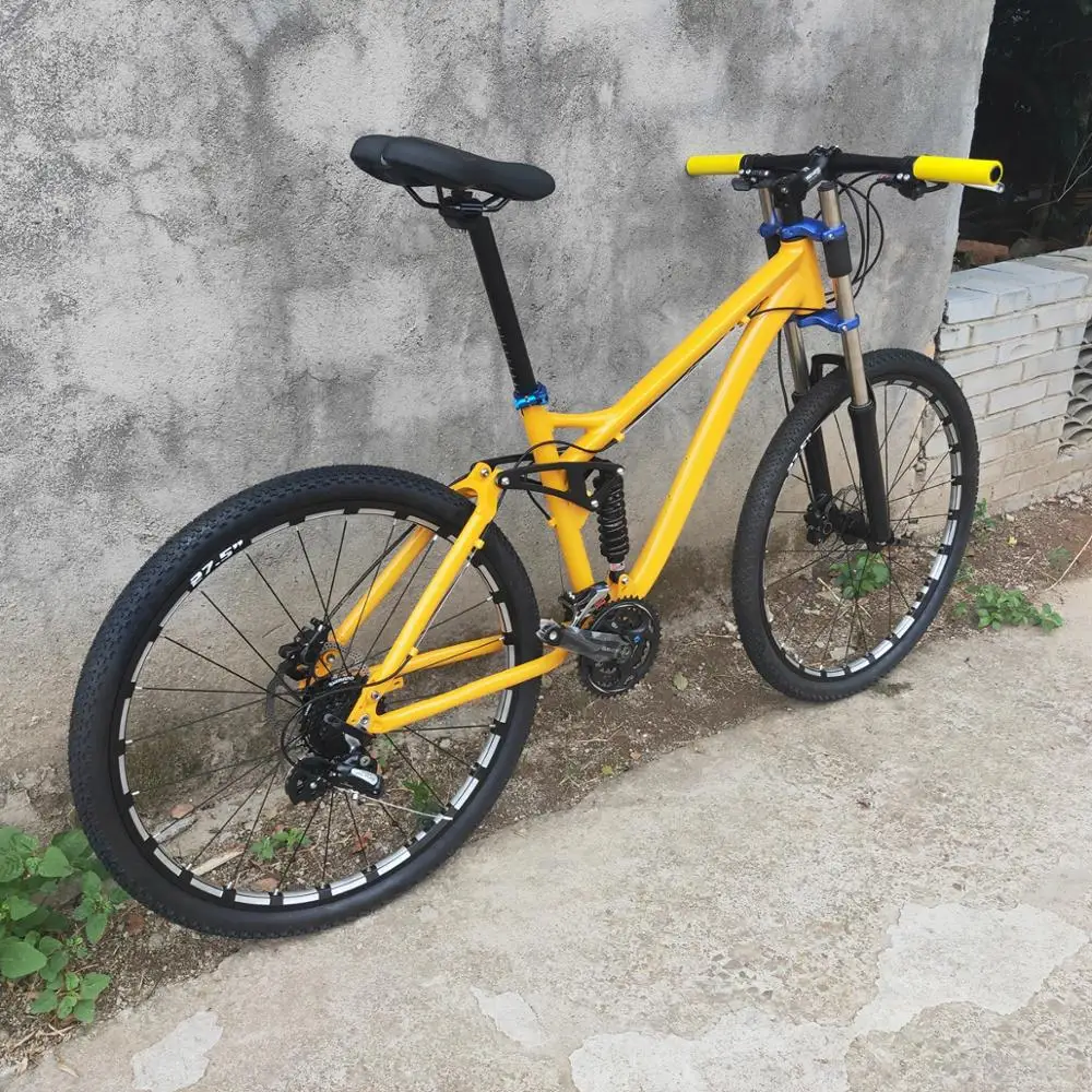 27 скоростей M370 гидравлические тормоза полная подвеска рама bicicleta горный велосипед 27,5