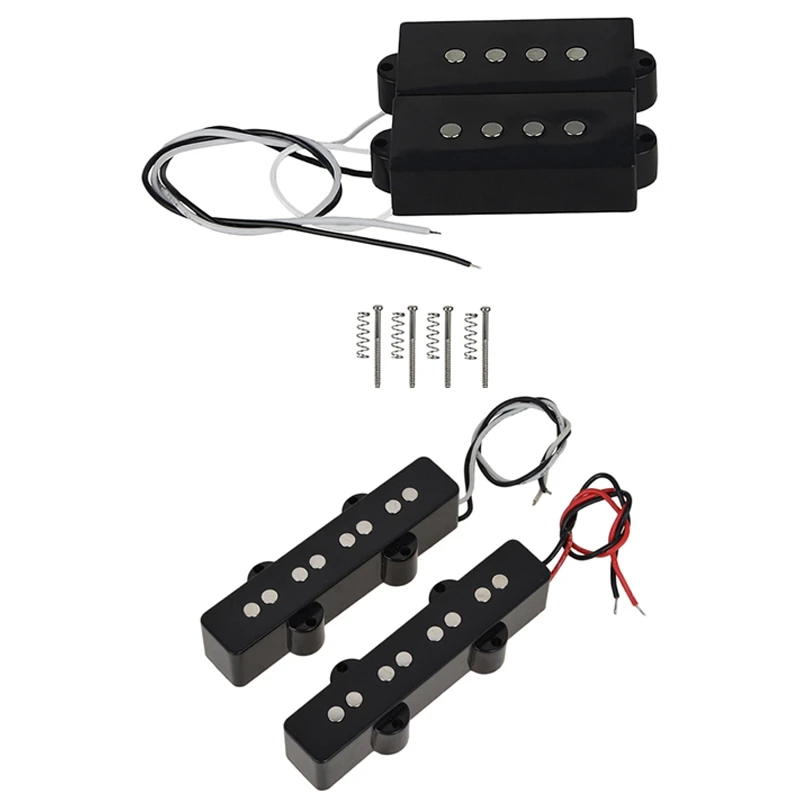 1 шт. Pb P Бас Пикап Humbucker черный и 2 Jb бас гитара Пикапы открытый стиль пикапы набор