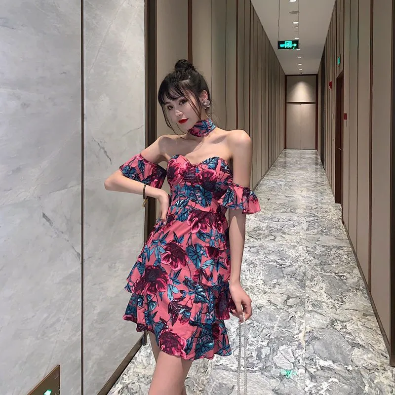 Женский праздничный стиль новый темпераментный топ с открытыми плечами