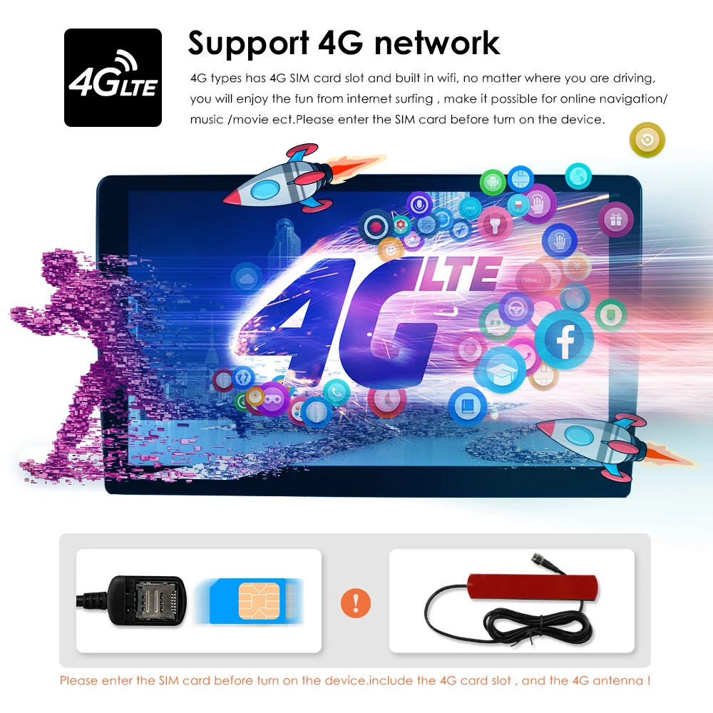 

Quad Core Android10 1Din Universal Car Multimedia Radio Stereo Player WiFi GPS Mirror Link Autoradio 4G LTE Camera Rotatable DSP