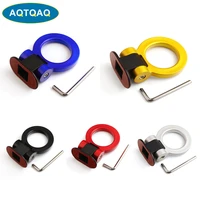 1pcs abs universal racing towing car tow hook auto rear front trailer simulated multi colors