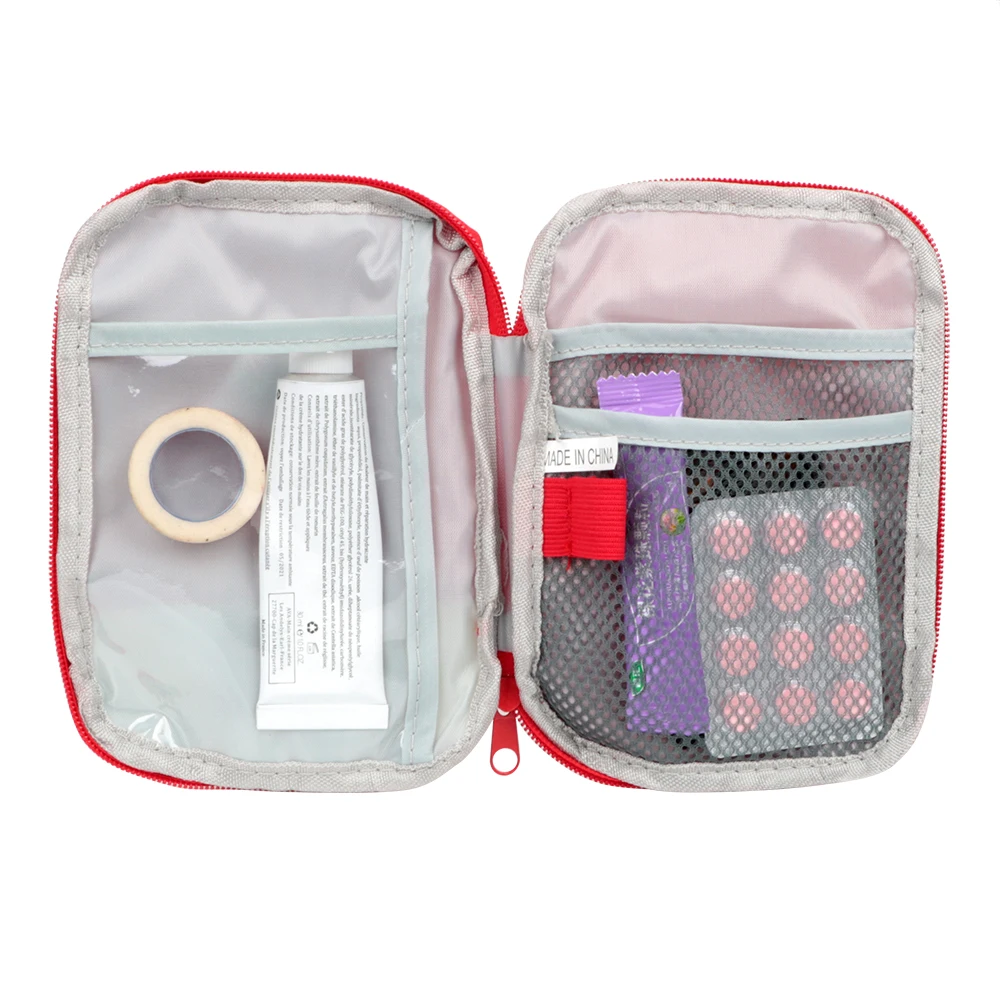 

Mini Car First Aid Kit Pouch Outdoor Travel Medical Bag Portable Home Medicine Storage Bag Emergency Survival Kit