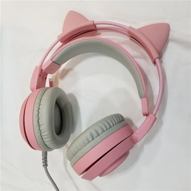 SOMiC G951S DJ PS4 игровая гарнитура шлем Проводные ПК стерео наушники "Кошка" наушники с микрофоном для нового Xbox One/ноутбука геймера
