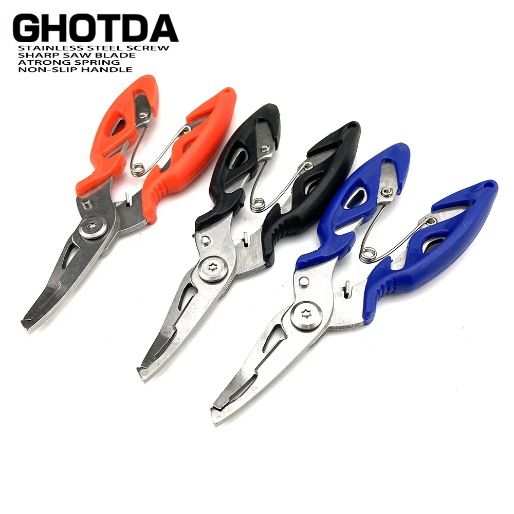 

Fishing Plier Scissor Braid Line Lure Cutter Hook Remover etc. Tackle Tool Cutting Fish Use Tongs Multifunction Scissors