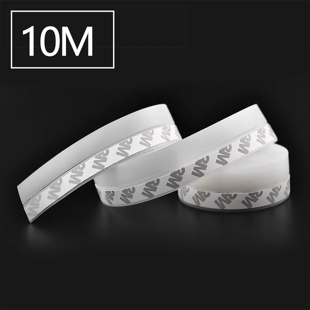 Силиконовая самоклеящаяся уплотнительная лента 10 м для дверей и окон