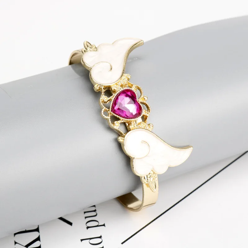 Браслет с кристаллами Sakura Card Captors Love Fantasy Wings эстетические браслеты ювелирные