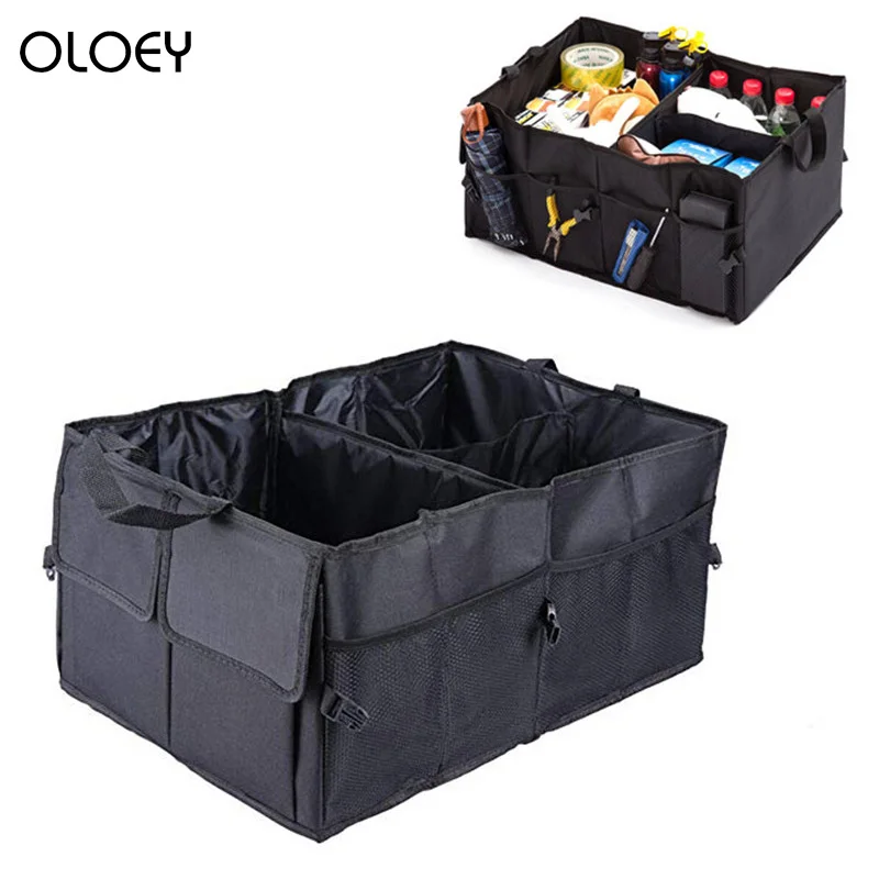 Портативный органайзер с несколькими отделениями для хранения в багажнике 600D