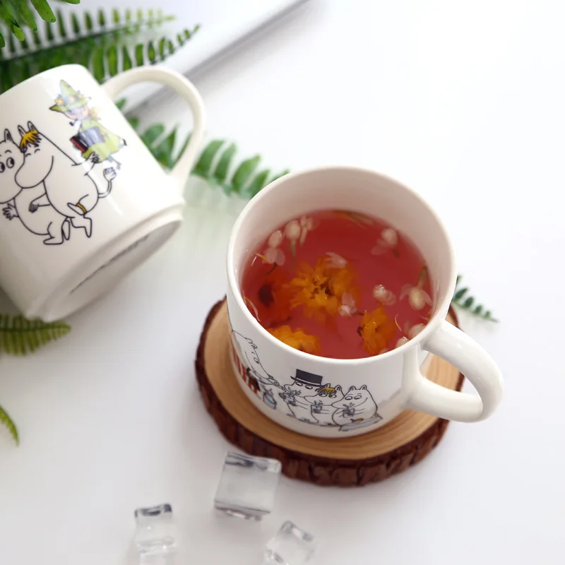 Милая мультяшная семейная керамическая кружка Muumi Muumintroll для кофе и завтрака