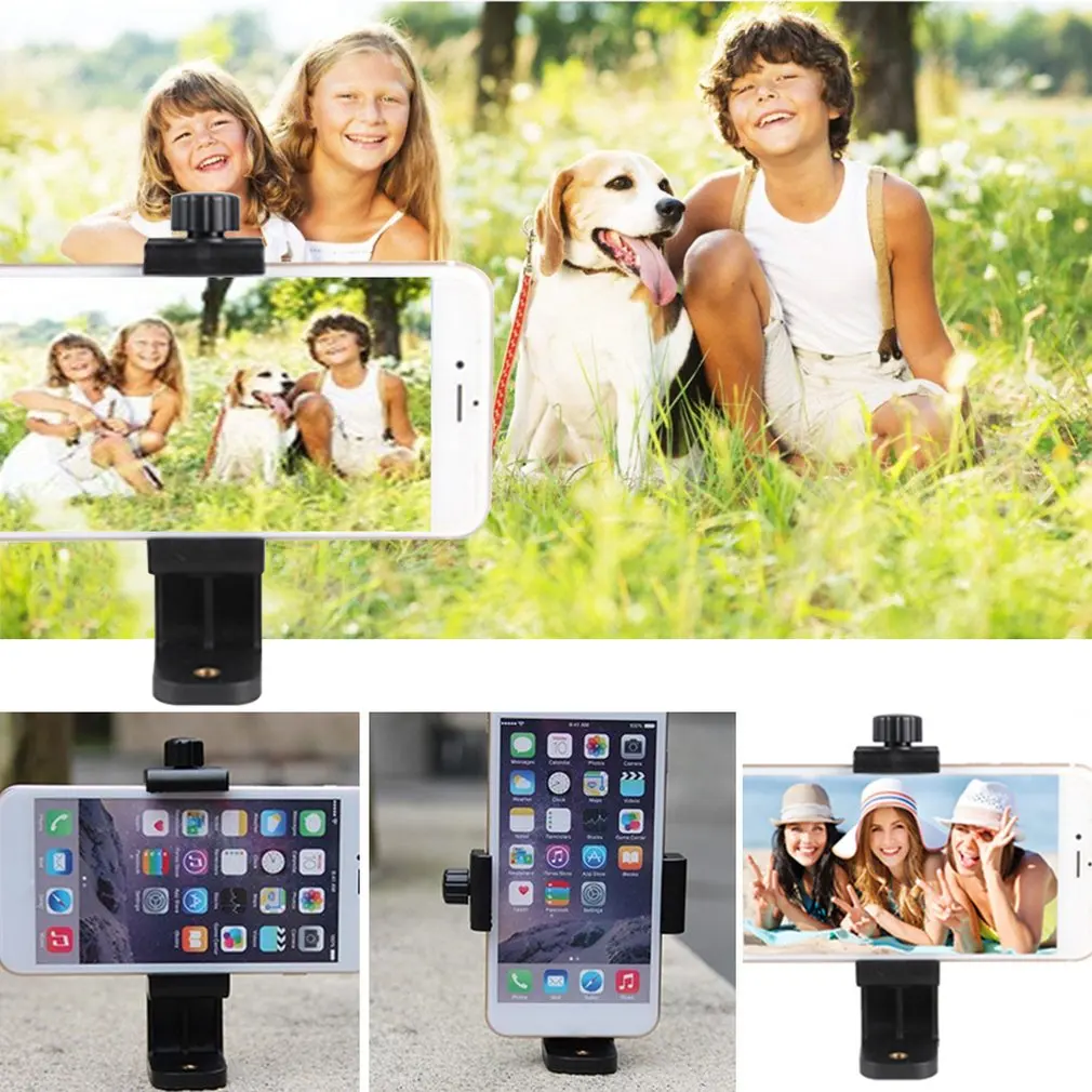 360 degree mobile phone clip compatible with all 14 screw cellphone holder tripod mount desk tripod adapter for samsung iphone free global shipping