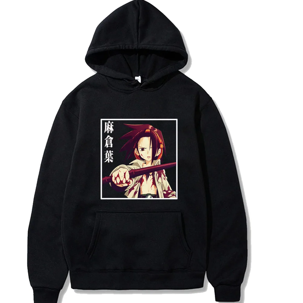 

Shaman King Hot Anime Hoodie Fashion Pullovers Tops V-neck Long Sleeves Casual