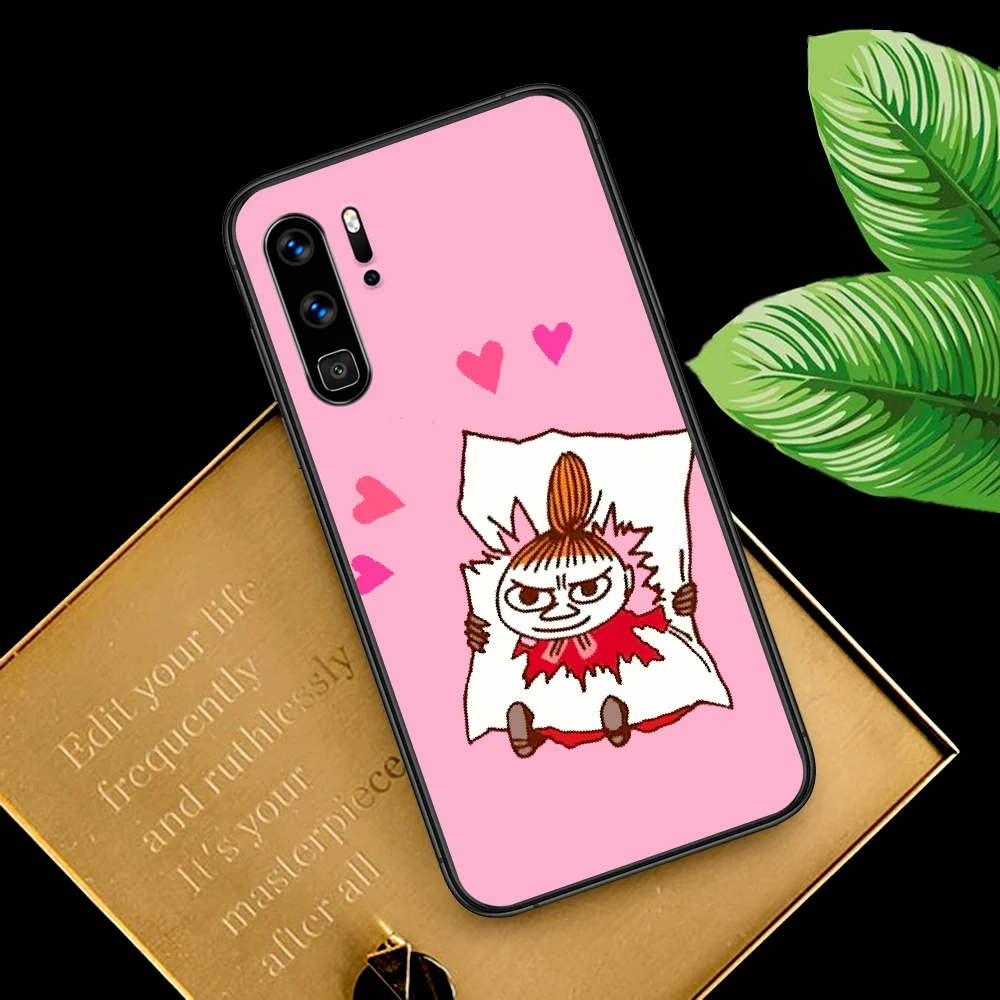 

Cute Little Me Hippo Girl Phone Case For Huawei P Mate Smart 10 20 30 40 Lite Z 2019 Pro black Prime Tpu Coque Silicone Funda