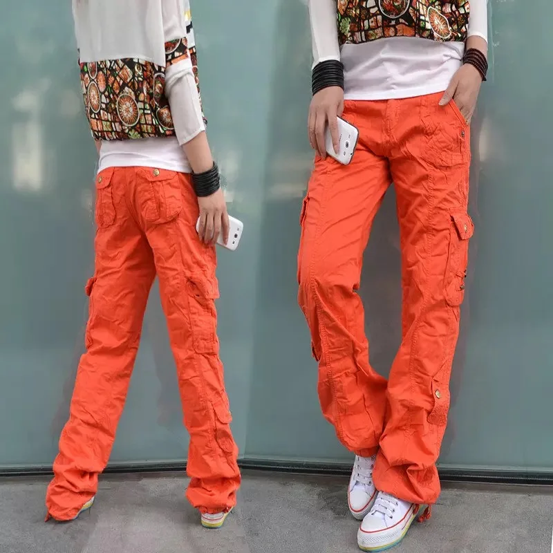 

Женские армейские брюки-карго ZEN, зеленые мешковатые брюки для танцев в стиле хип-хоп для девушек, женские брюки с множеством карманов для по...