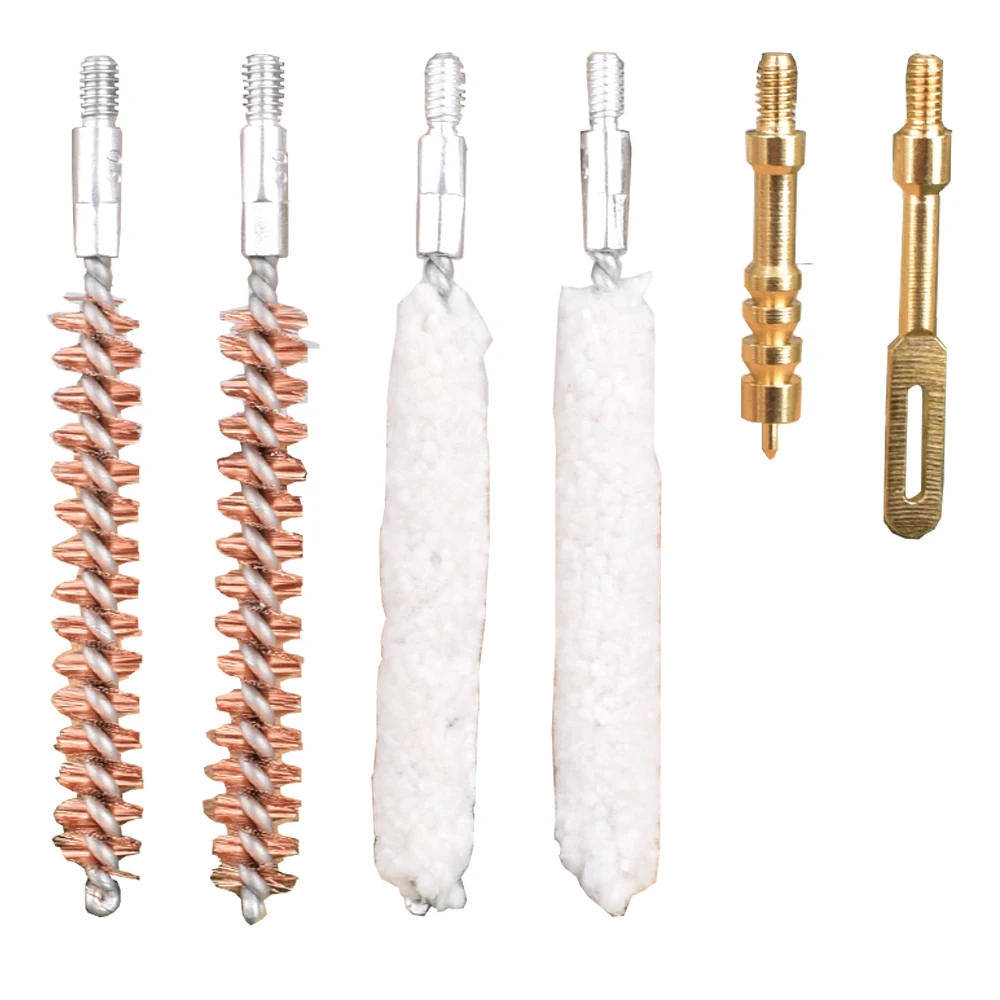 

Комплект чистящих щеток для пистолета 6 шт./партия, 30 калибров, 7,62 мм, 22 калибра, 5,56 мм, 35 калибров, 9 мм, для чистки сигнального пистолета для ви...