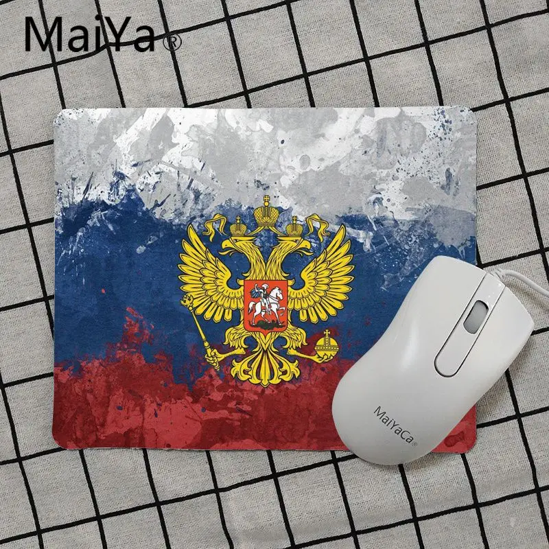 Maiya высококачественный Американский Русский Флаг уникальный Настольный коврик