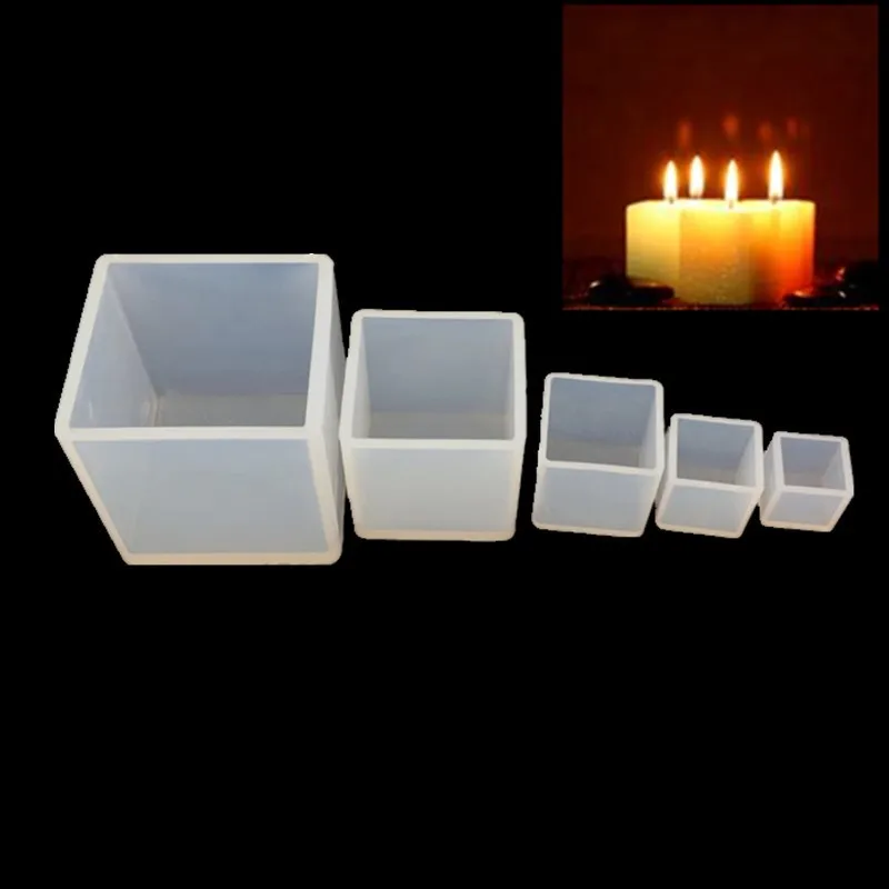 1 шт. форма для льда силиконовая форма для изготовления свечей DIY гипсовые поделки форма квадратная Силиконовая Форма Мыло Свеча смолы формы
