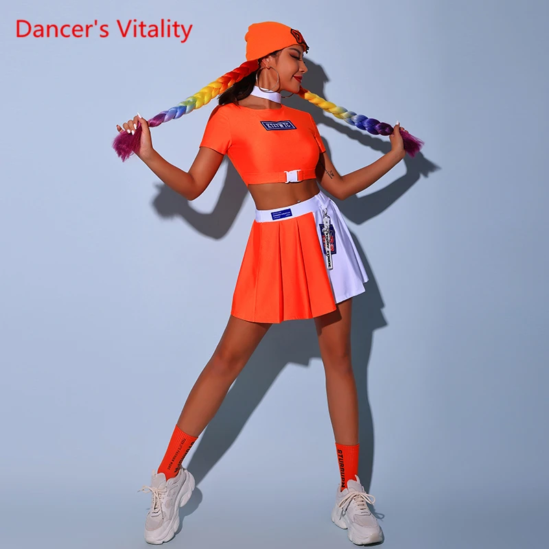 Костюм джазовых танцев Женский костюм для взрослых чирлидинга выступлений