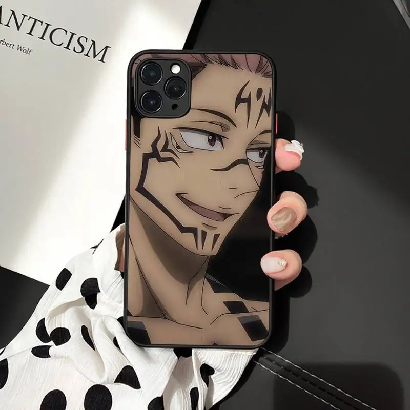 

Jujutsu Kaisen Yuji Itadori Phone Case matte transparent For iphone 7 8 11 12 plus mini x xs xr pro max cover