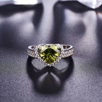luxury aaa zircon rings for women cute ladies heart ring beautiful pretty silver color ring wedding jewelry