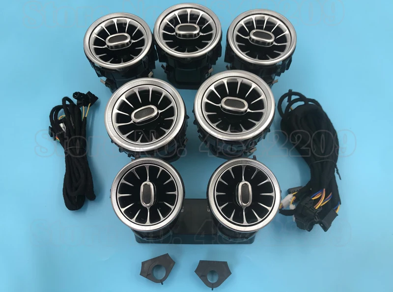 

For Benz A/C/E/S/V/CLA/GLA/GLC class X253 W117 W176 W205 W213 W222 W447 W156 Neon Lamp Nozzle Ambient Light LED Air Vent Turbine