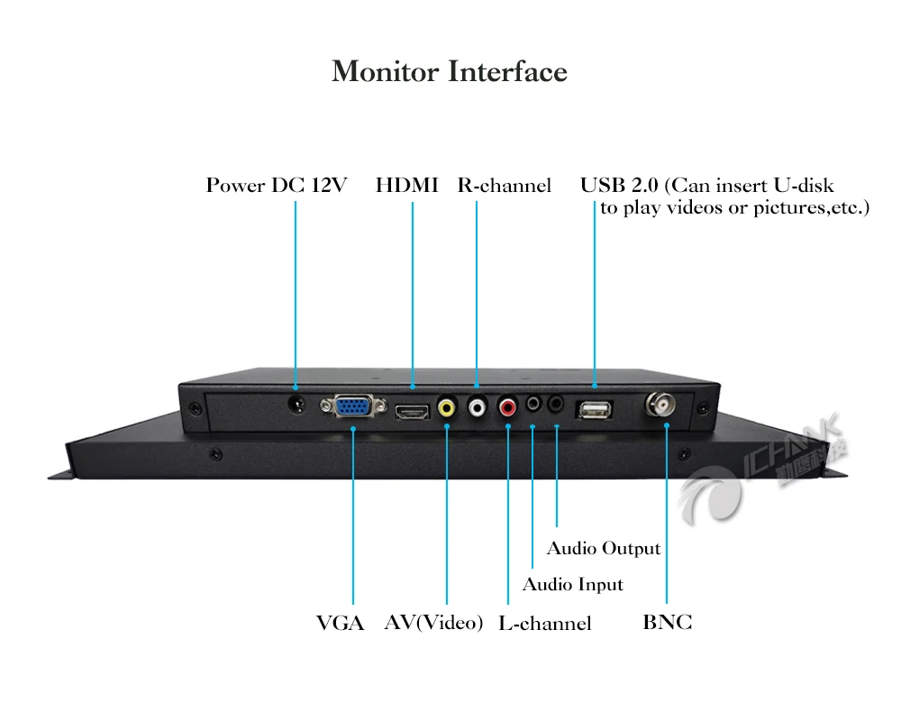 ZK133TN-56/13," дюймов 1920x1080p ips VGA HDMI USB Встроенный Открытый каркас встроенный динамик пульт дистанционного управления ПК монитор экран дисплея